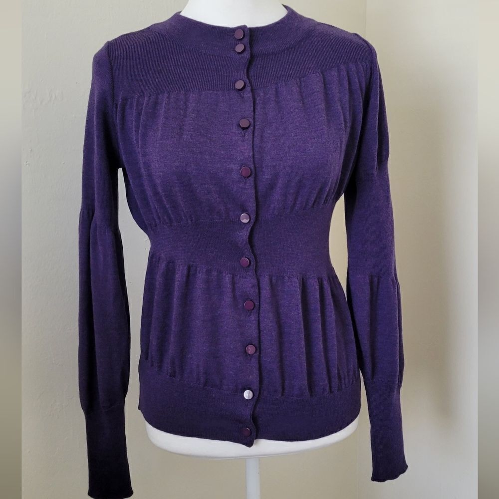 Moschino people button front sweater
